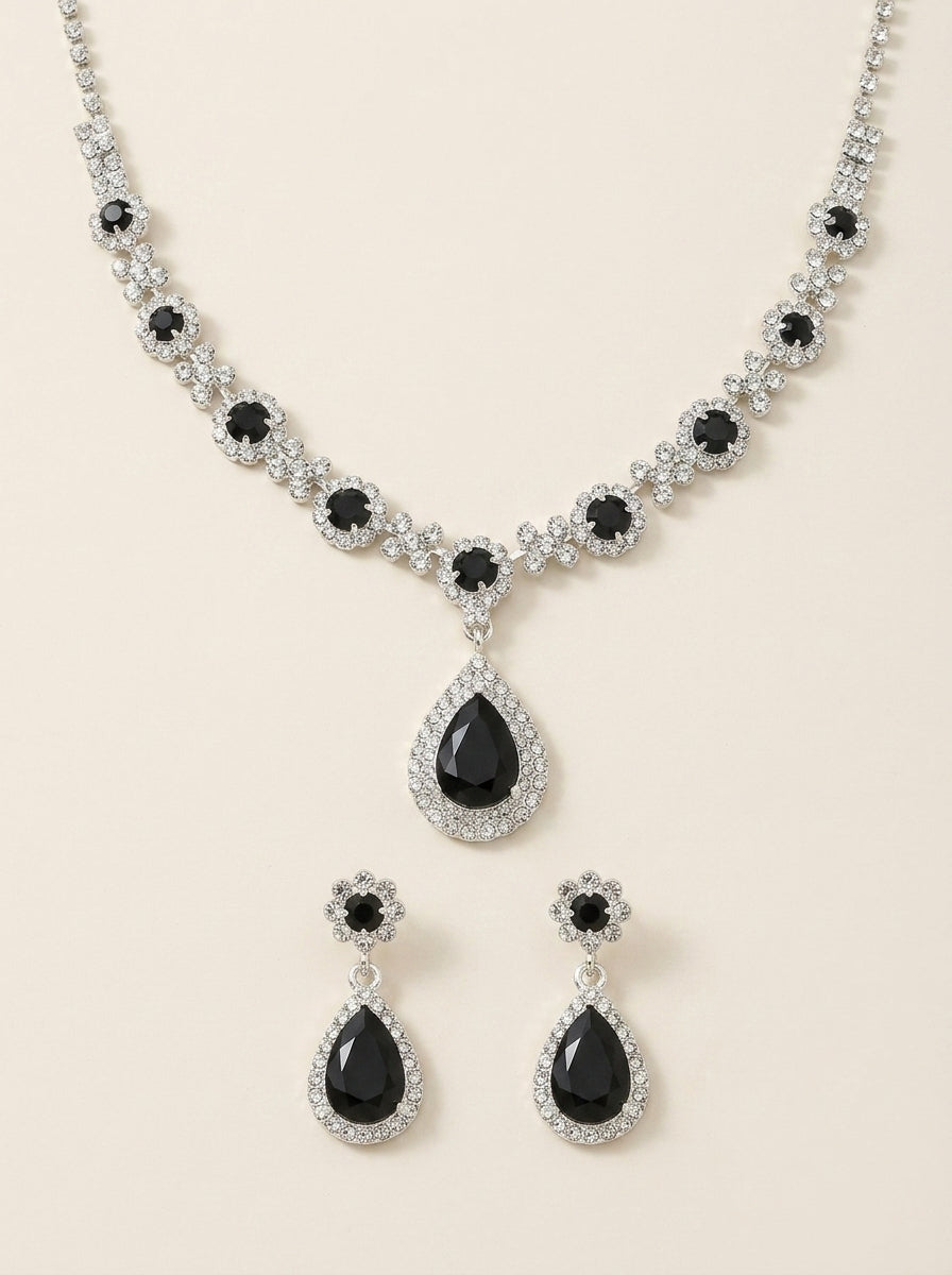 Valentina – conjunto de cristal negro