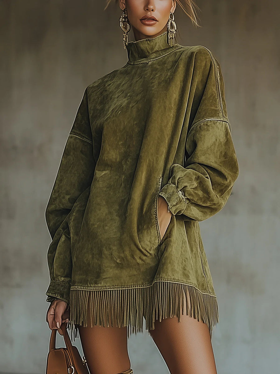 Susana – Vestido de cuello alto estilo boho