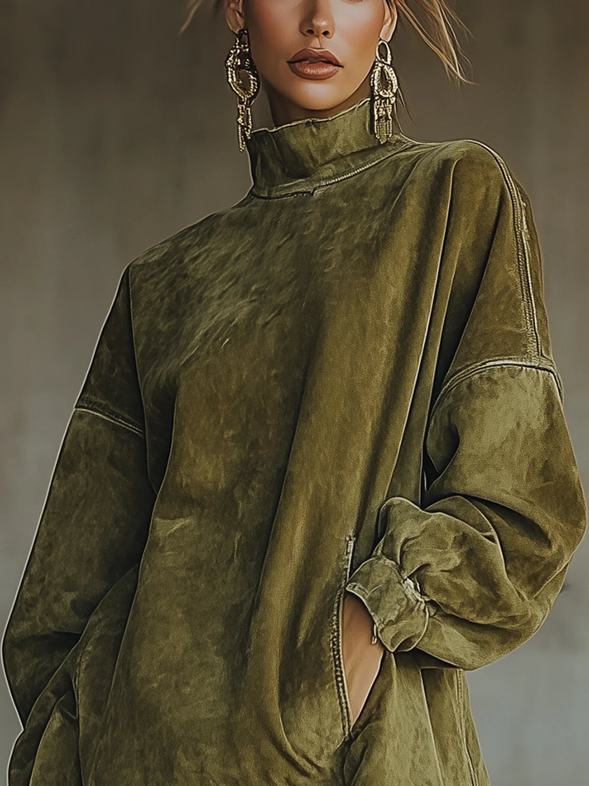 Susana – Vestido de cuello alto estilo boho
