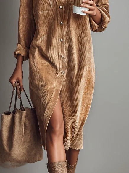 Rosario – Vestido midi amplio con bolsillos